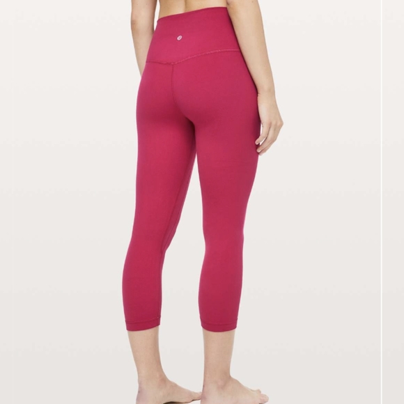 Lululemon Align Crop *21" Ruby Red - Picture 1 of 10